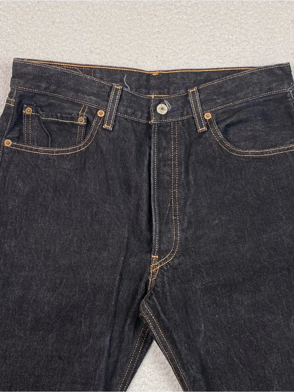Levi's 501XX Jeans Men's Size 31x31 (Tag Reads 33x34) Dark Wash Denim Button Fly
